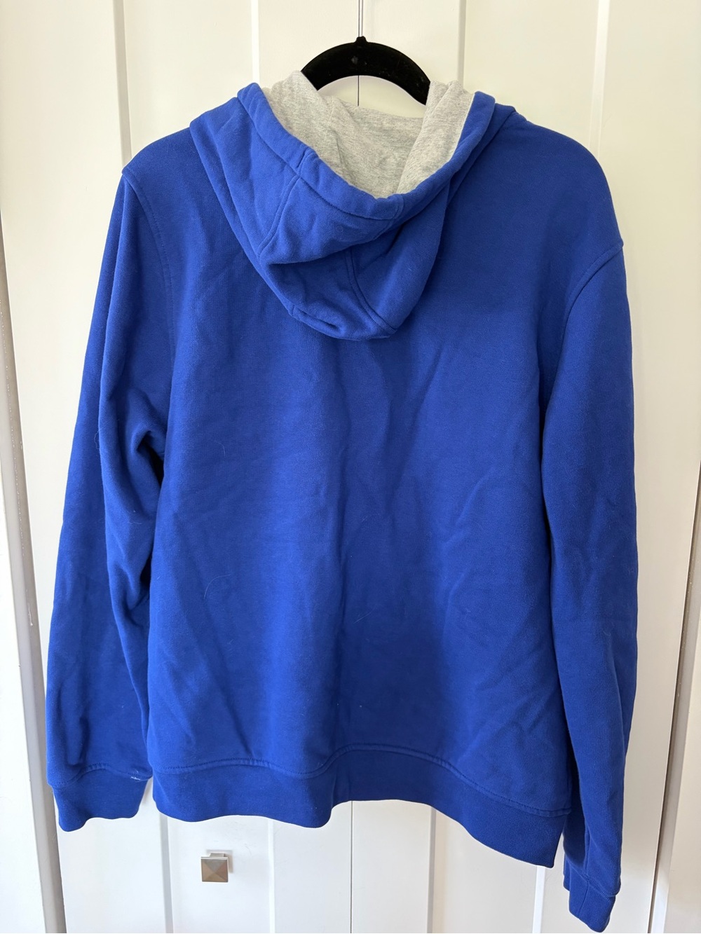 Lacoste Royal Blue Zip Hoodie with Croc Patch - Picture 2 of 2